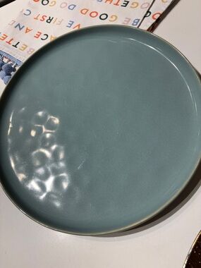 Gifts for Mom 🌸✨ Seafoam Green Stoneware Dinner Plate